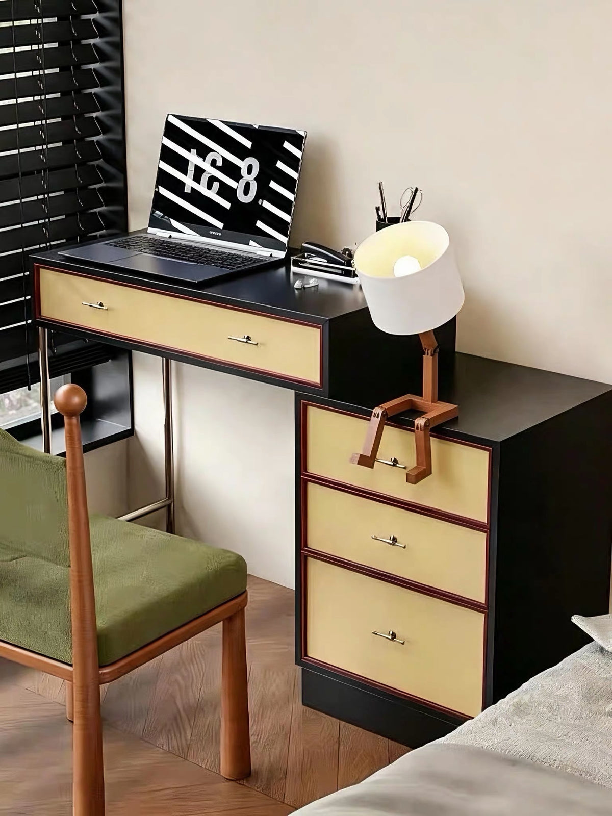 Hommie Color Block Drawer Dressing Table HBMB011 4