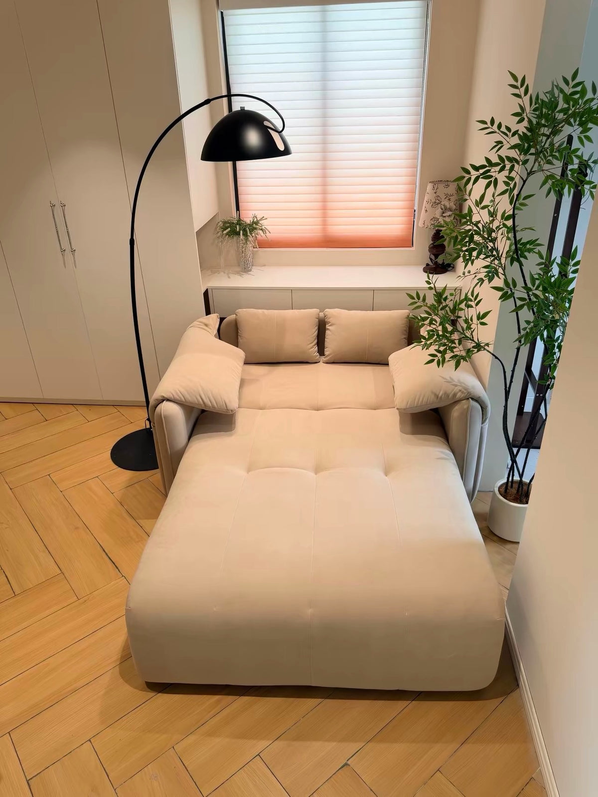 Hommie Plush Mini Electric Recliner Sofa HBSF069 6