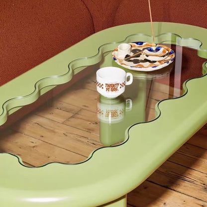 Hommie Wavy Glass Coffee Table HBFT027 1