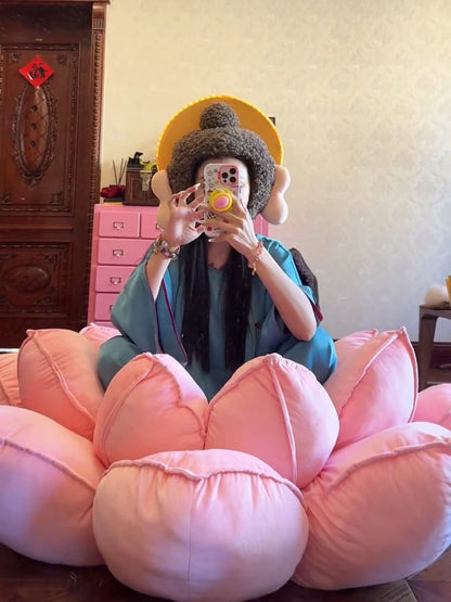 Hommie Pink Lotus Floor Cushion HBSF068 2