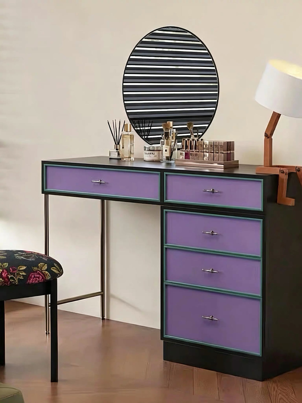 Hommie Color Block Drawer Dressing Table HBMB011 1