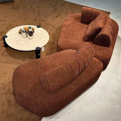 Hommie Curved Boucle Sofa HBSF064 1
