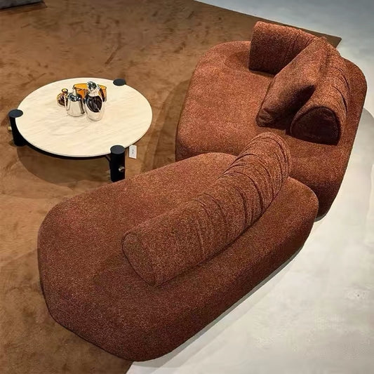 Hommie Curved Boucle Sofa HBSF064 1