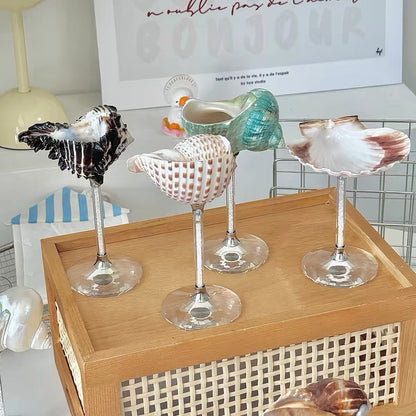 Hommie Seashell Stem Glass HBKK035 1