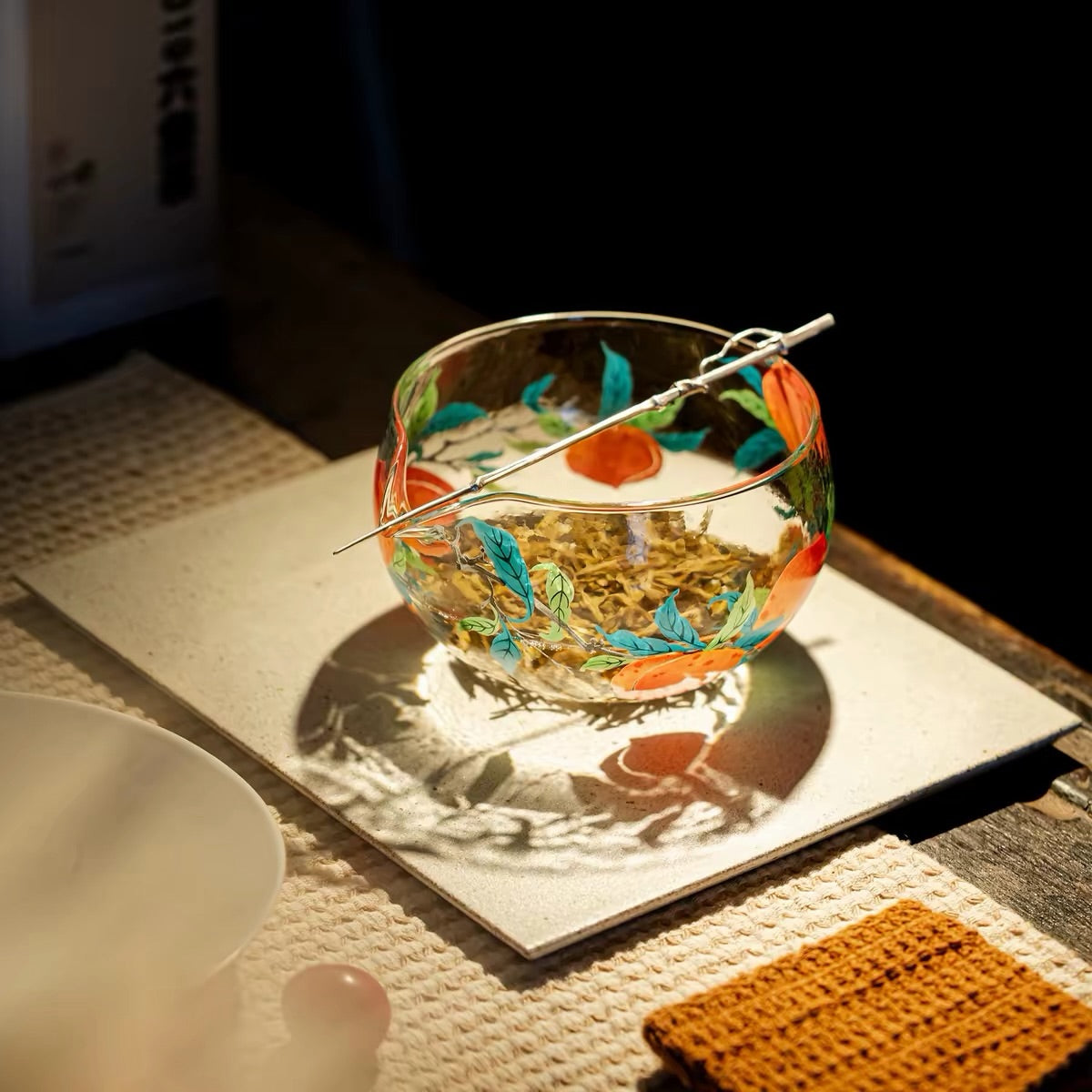 Hommie Painted Fruit Glass Chawan HBKK033 2
