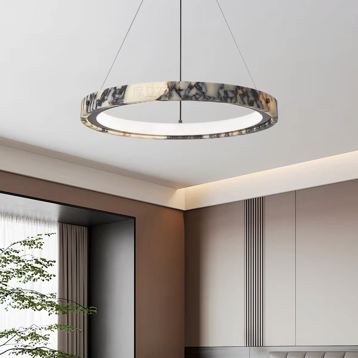 Hommie Marble Ring Chandelier HBCD023 2