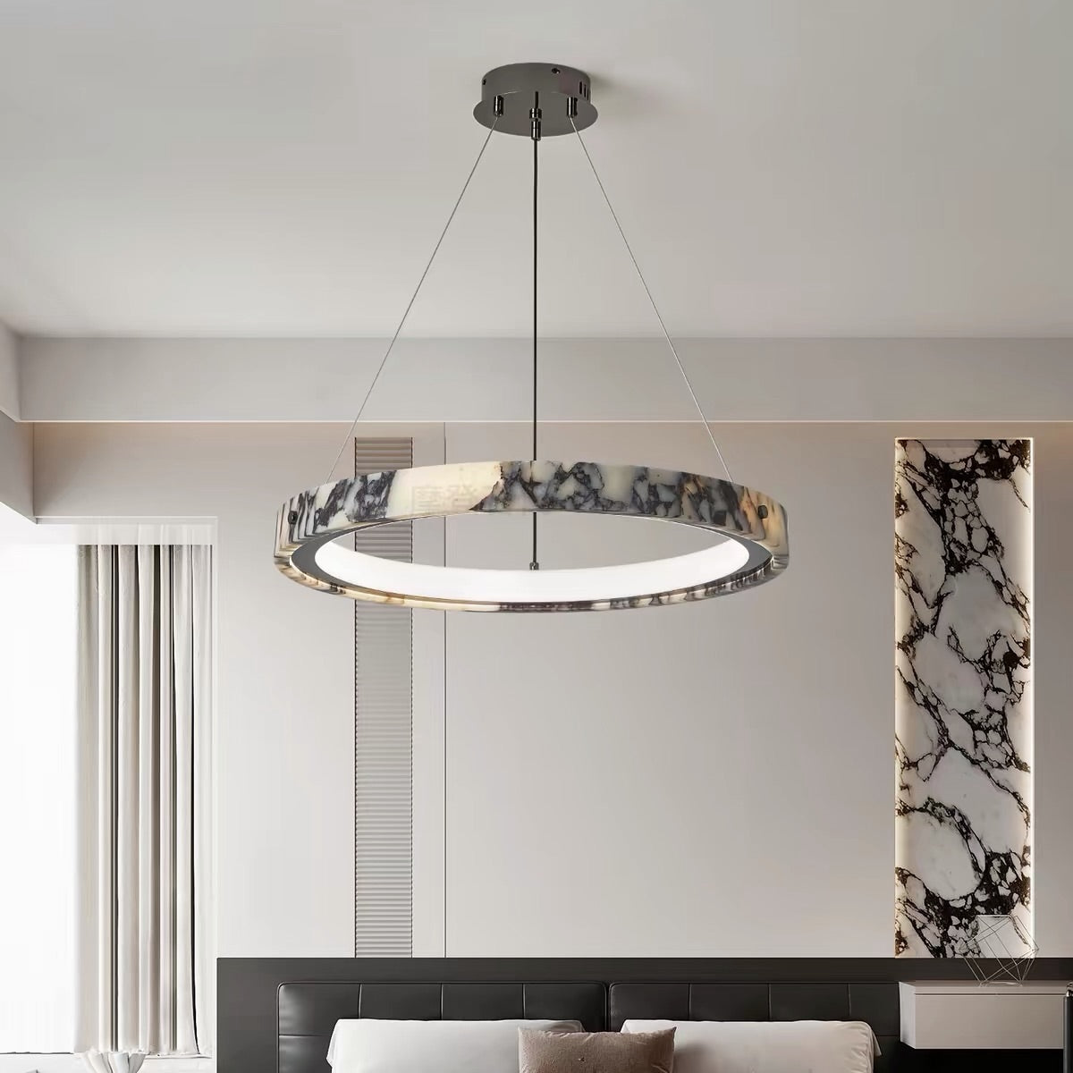 Hommie Marble Ring Chandelier HBCD023 1