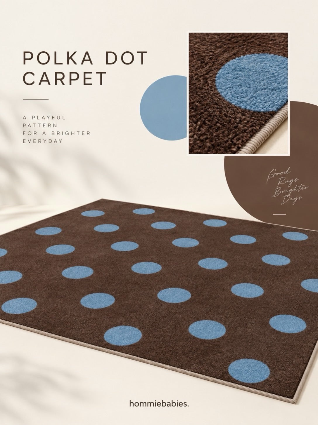 Hommie Polka Dot Carpet HBCR011 1