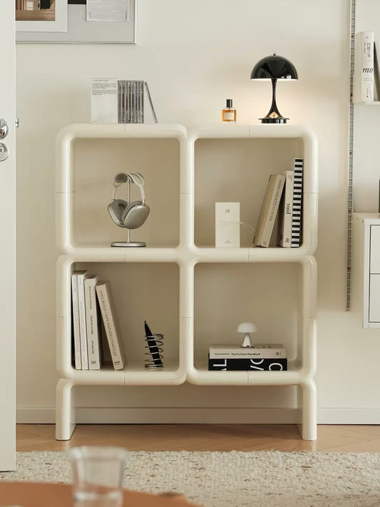 Hommie White Cube Shelf Showcase HBHC016 1