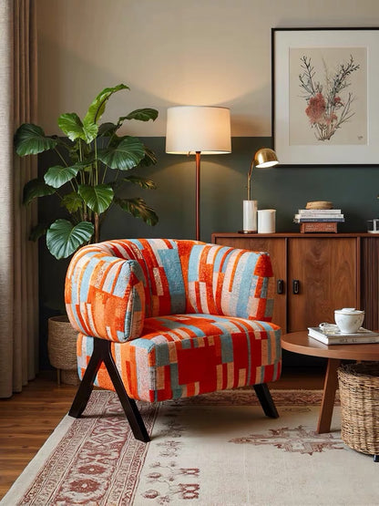 Hommie Orange Armchair HBAC035 1