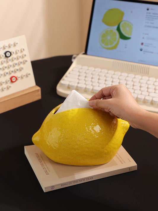 Hommie Lime and Lemon Tissue Holder HBMC009 1
