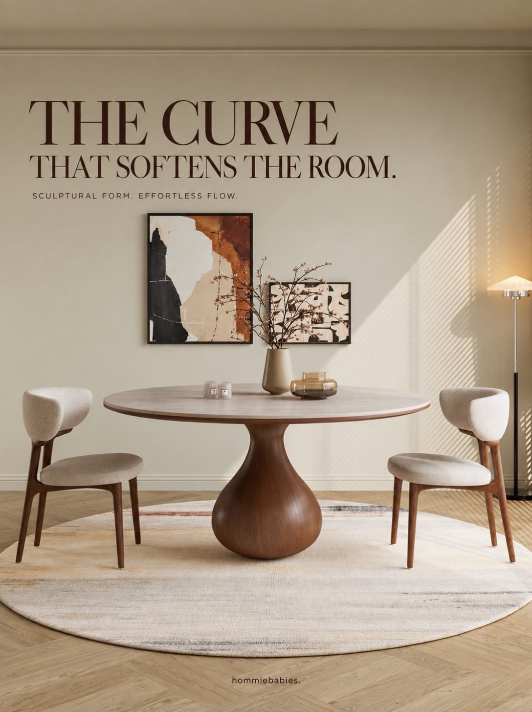 Hommie Wood Round Table HBTD029 1