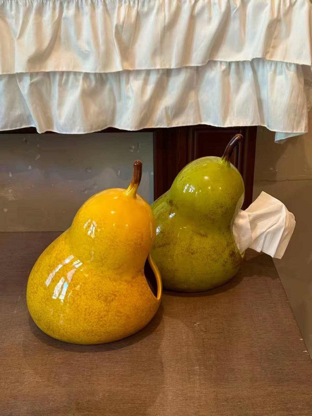 Hommie Pear Ceramic Tissue Holder HBMC008 2