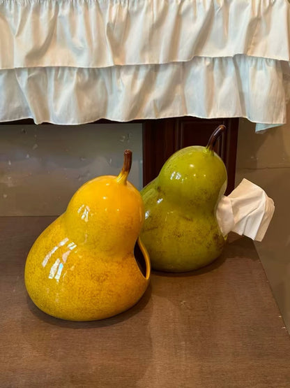 Hommie Pear Ceramic Tissue Holder HBMC008 2