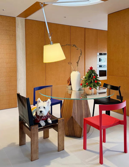 Hommie Round Wood Mirror Table HBFT023 4
