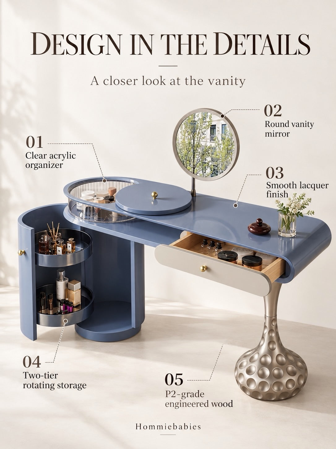 Hommie Ultimate Dressing Table HBMB008 1