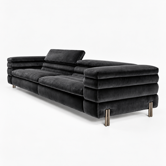 Hommie Square Velvet Sofa HBSF065