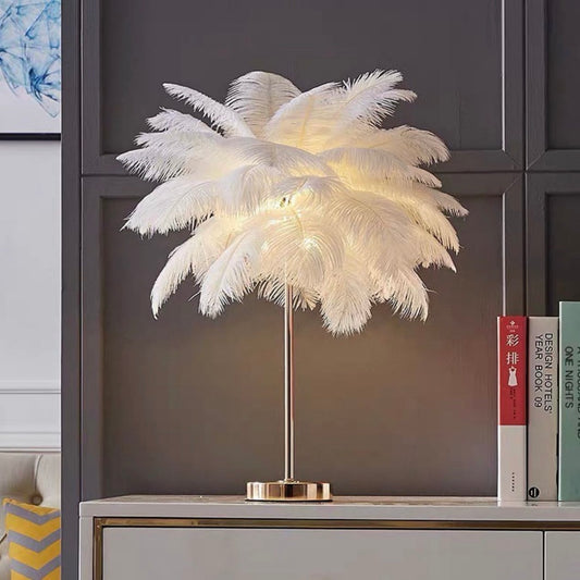 Hommie Feather Table Lamp HBCL011