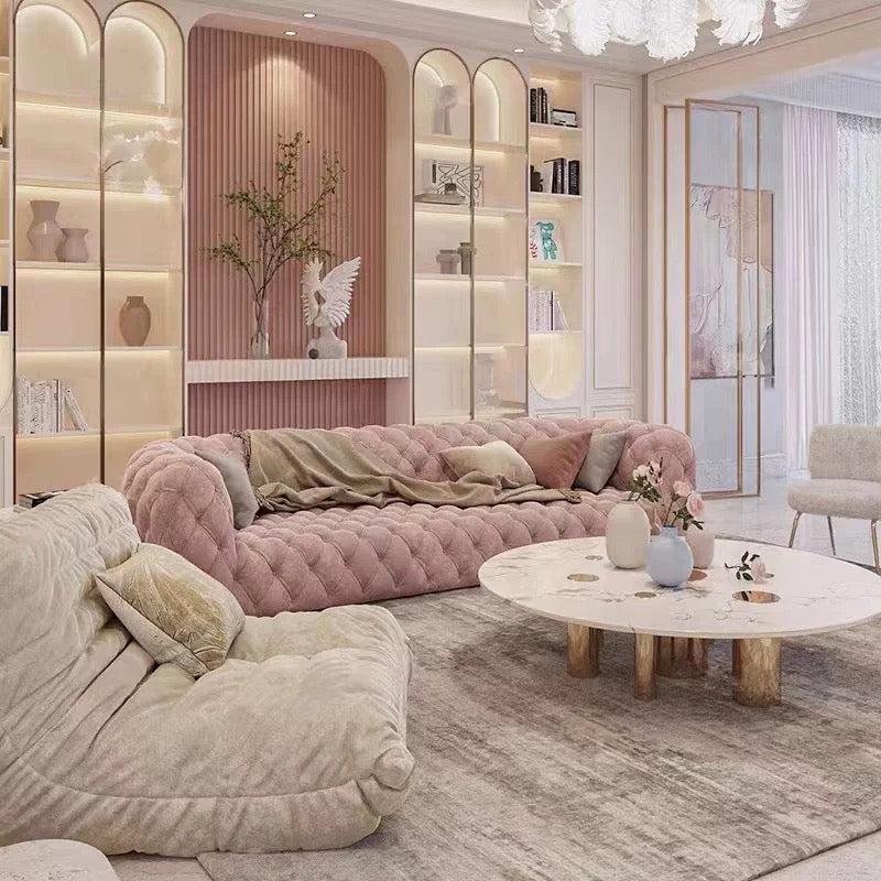 Hommie Tufted American Style Design Sofa HBSF048