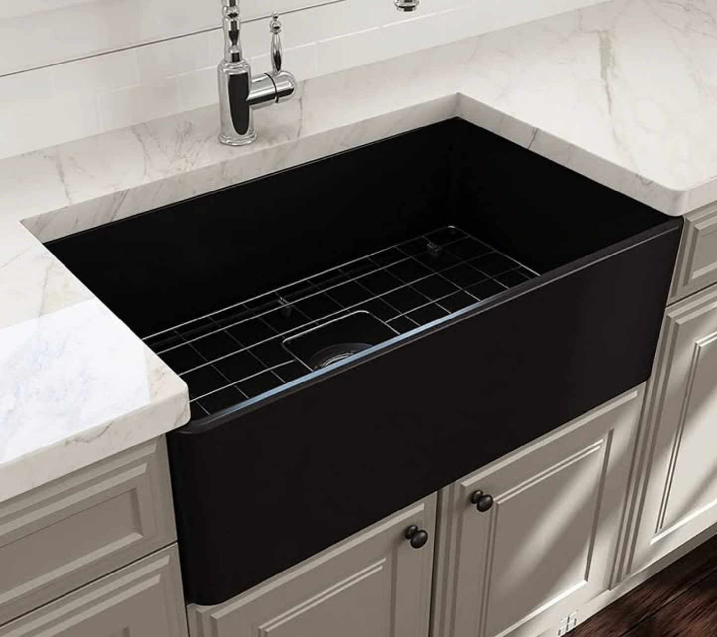 Hommie Semi-embedded Black Kitchen Sink HBSK013